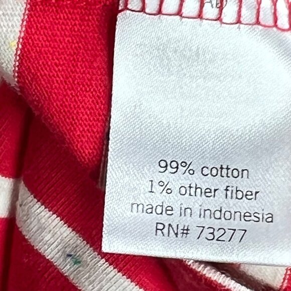 SONOMA Medium Striped Red Tee Shirt Jersey Dress Summer Vacation - Picture 7 of 7